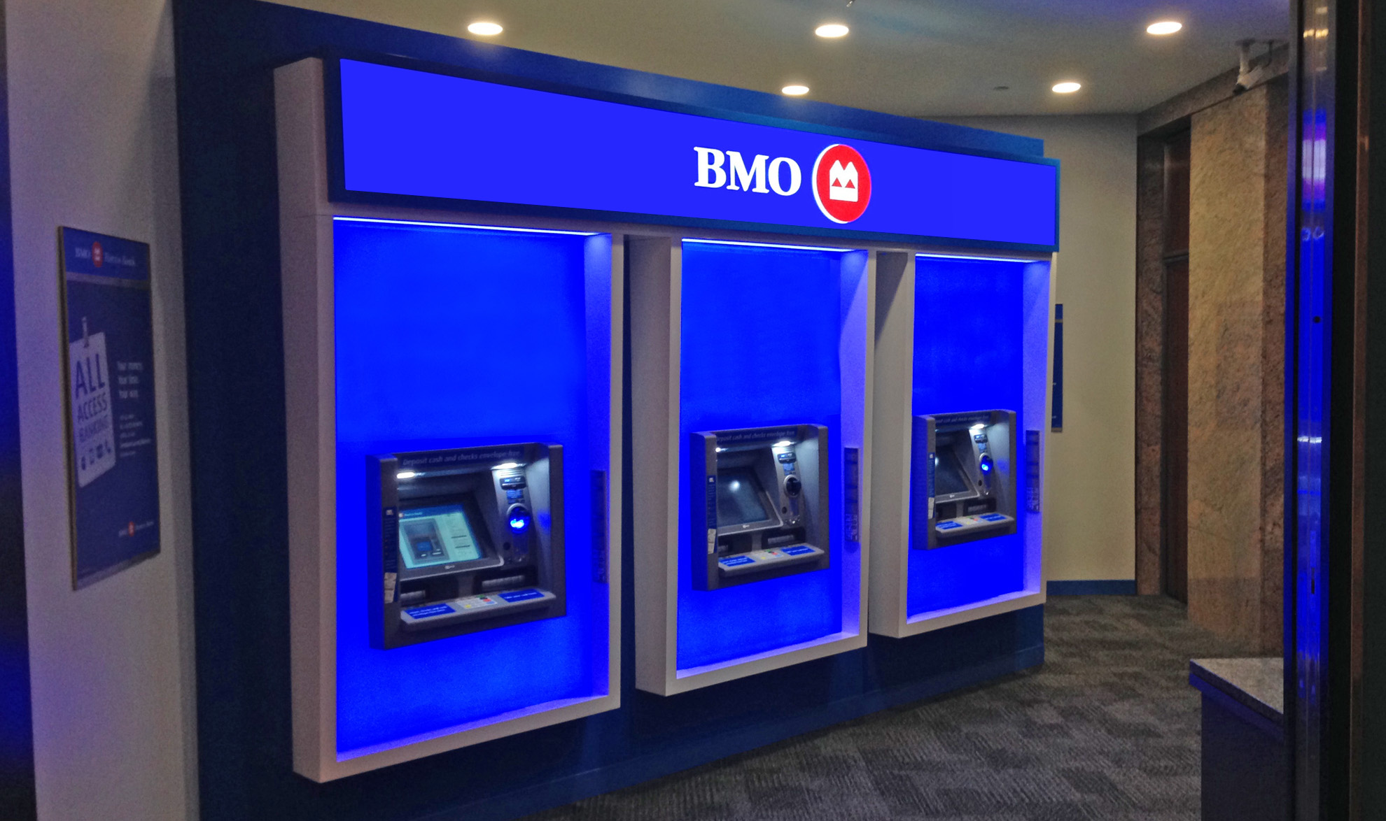 3 BMO ATMs